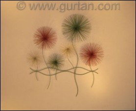 Dandelions Color Abstract Metal Wall Art Indoor
