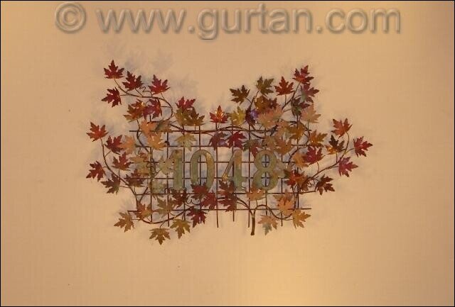 Home Numbers Metal Wall Art
