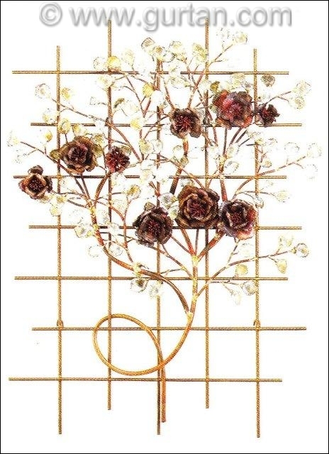Italian Rose Garden Metal Wall Sculpture