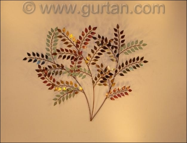 October Left Metal Wall Sculpture