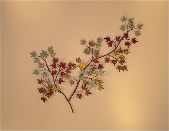 Maple Leaves Autdoor Metal Wall Art